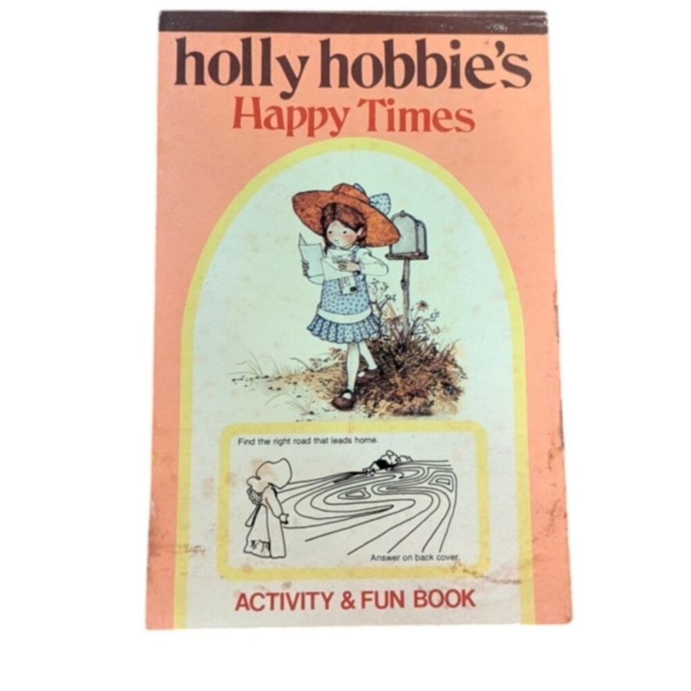 Vtg. Holly Hobbies Activity & Fun Book Happy Times